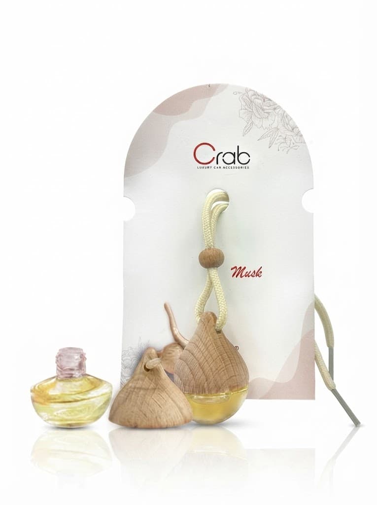 Crab Musk Hanging Air Freshener Long-Lasting Premium Fragrance for Car, Home & Office Diffuser Musk (6 ml) 2