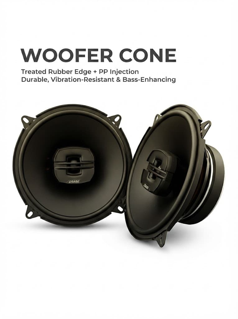 DBASE 4"(10.1 cm) Two Way Coaxial Car Speakers | Max Power Sound Audio Speaker 3