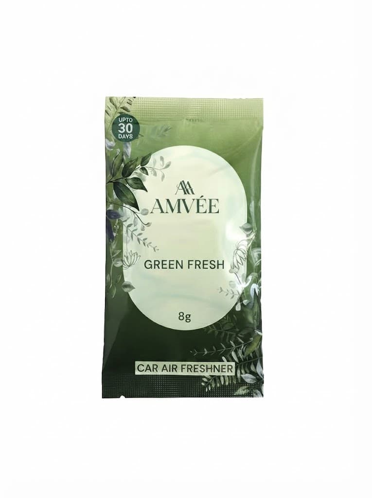 Gel Wink Hanging Car Perfume: Pack of 4 | Green Fresh | Long-Lasting Premium Car Fragrance 2