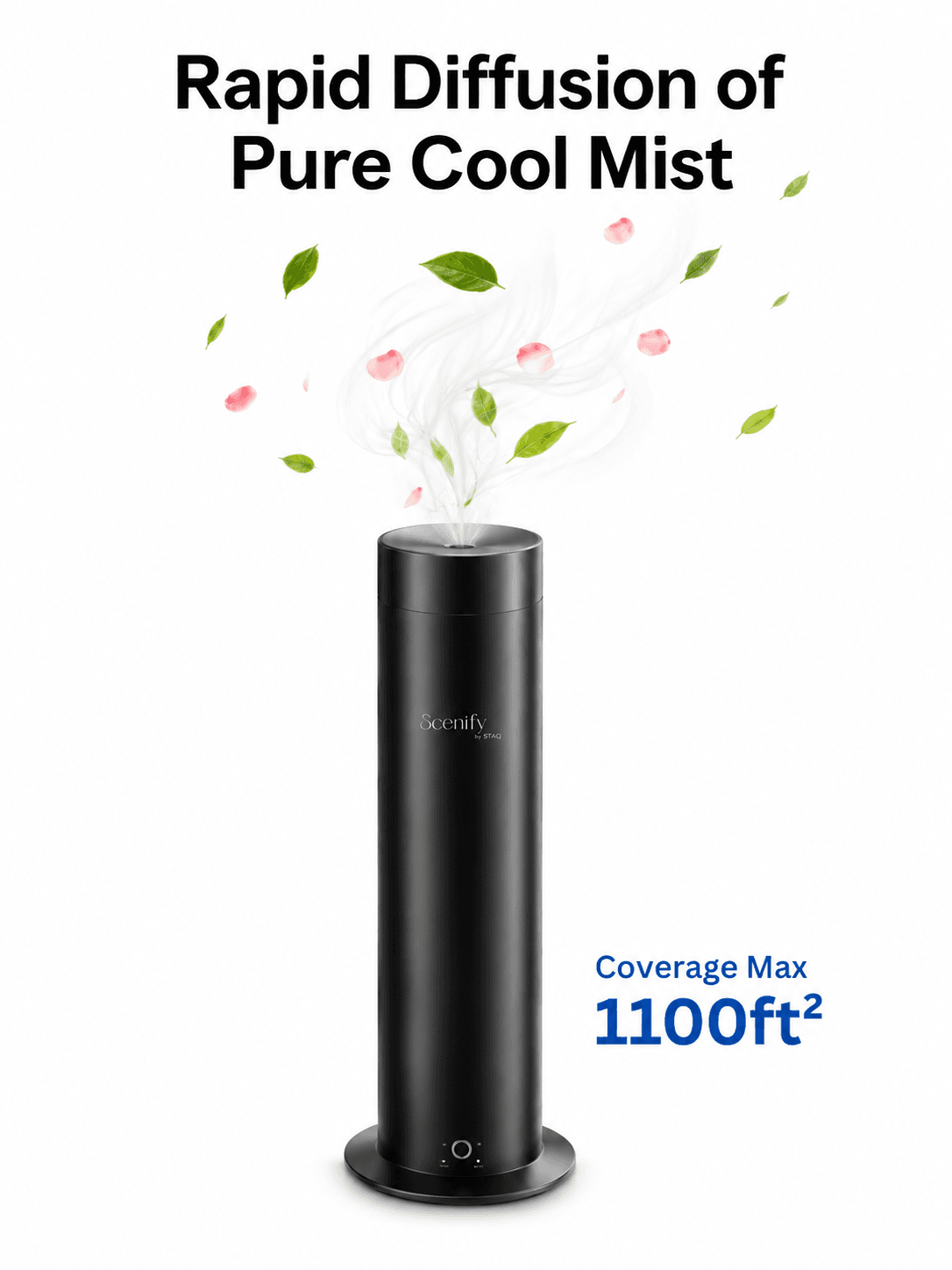 STARQ Halo Luxury Smart Air Scent Diffuser Waterless Aroma Machine Cold Atomization Ultra Quiet No Heat for Office Home Gym & Hotel Includes Complimentary 100ml Starter Pack Perfumes 2