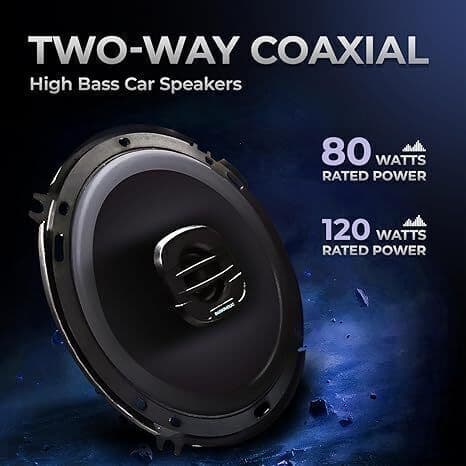 Two Way 6 Inches High Bass Coaxial Speakers 2