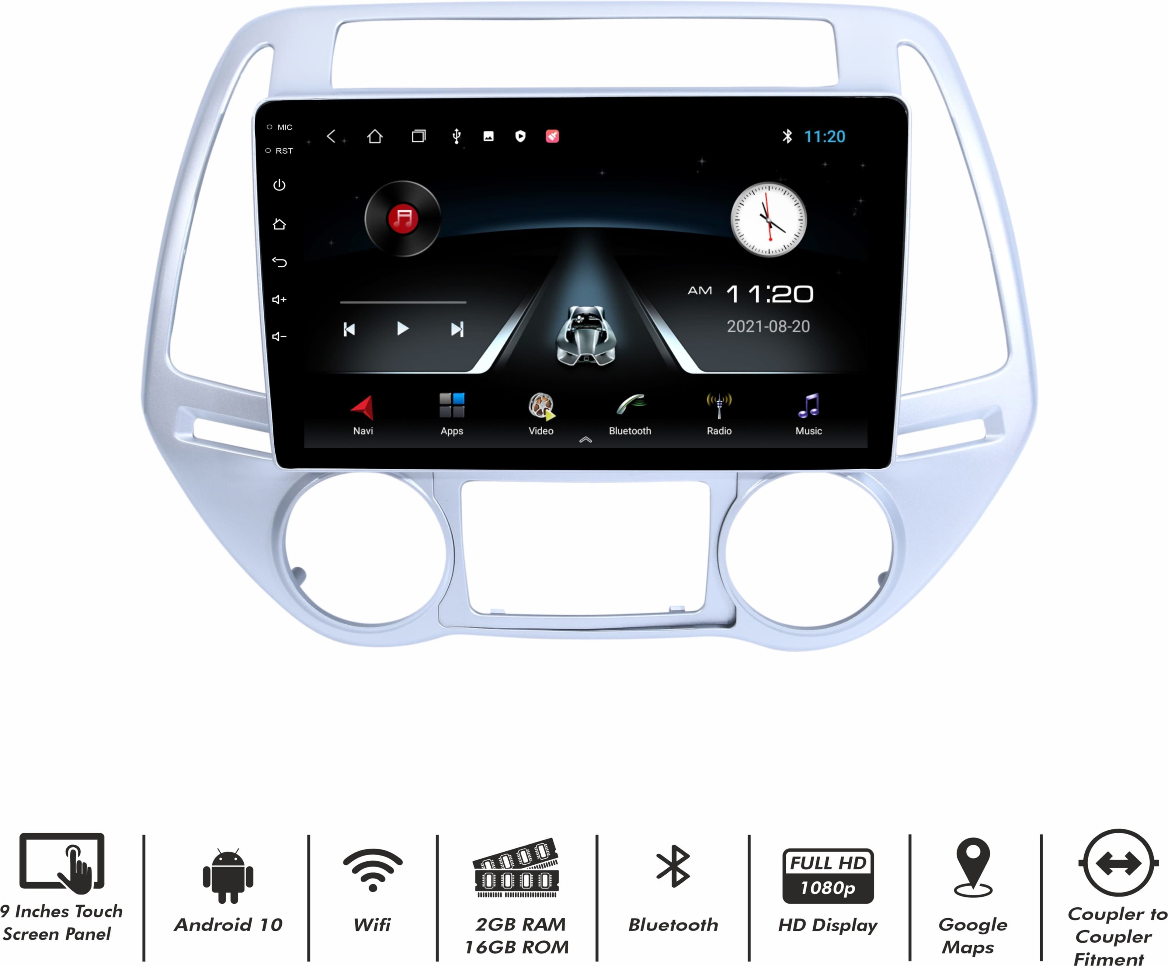 BASSOHOLIC 9" Android Car Stereo 4GB+64GB | GPS | Bluetooth | WiFi | Reverse Camera 2