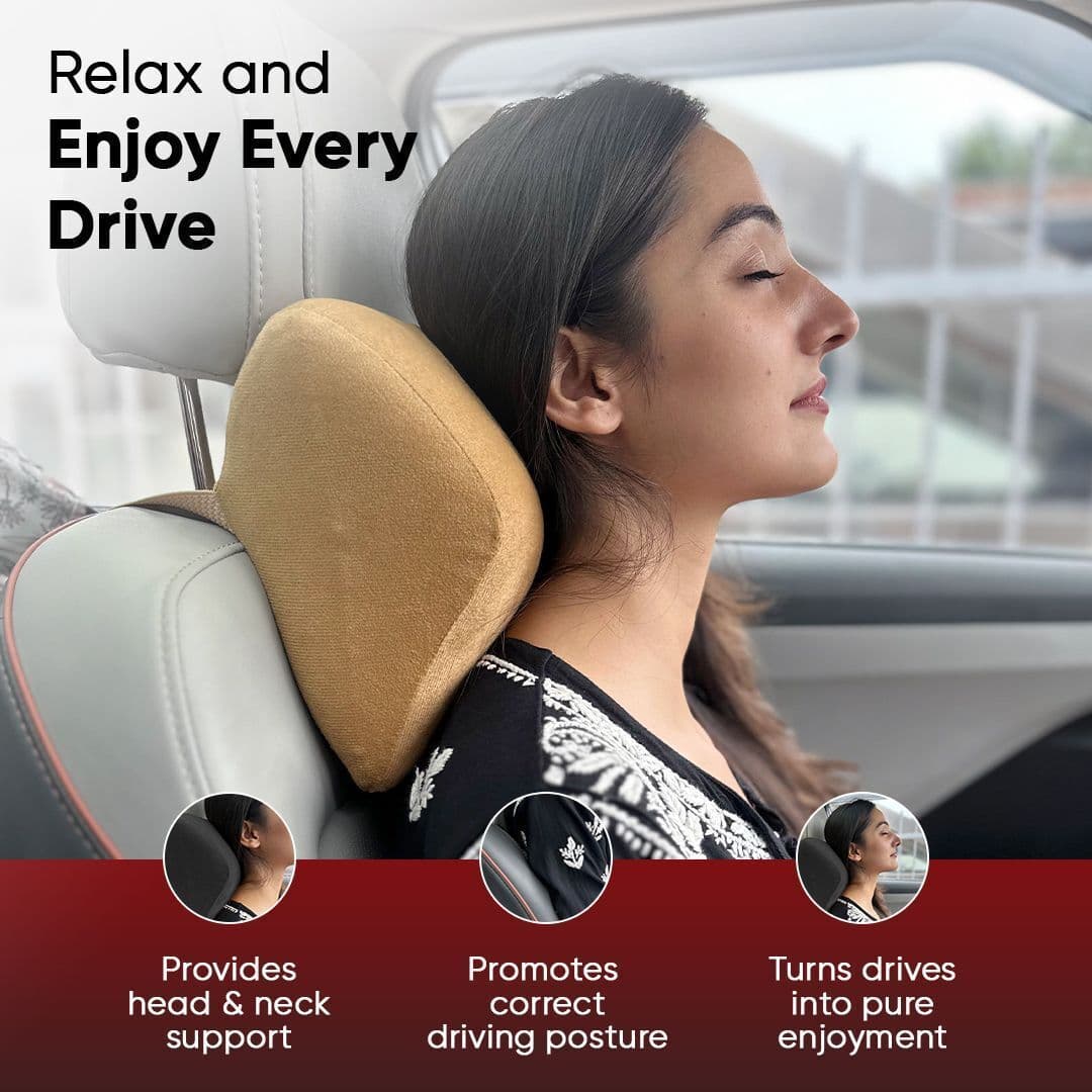 Crab Memory Foam Neck Rest Pillow | Ergonomic Head & Neck Support Cushion 2