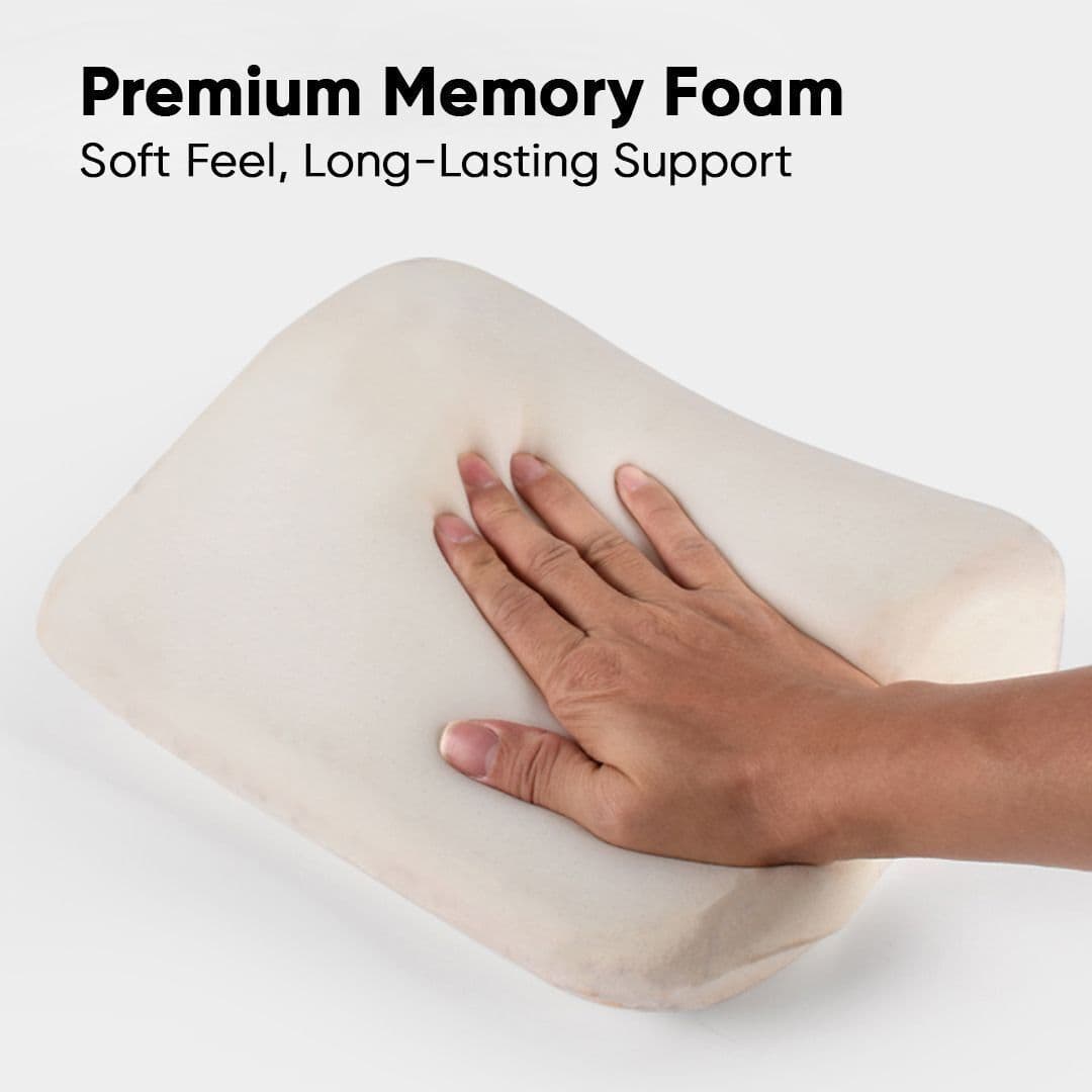 Crab Memory Foam Neck Rest Pillow | Ergonomic Head & Neck Support Cushion 5