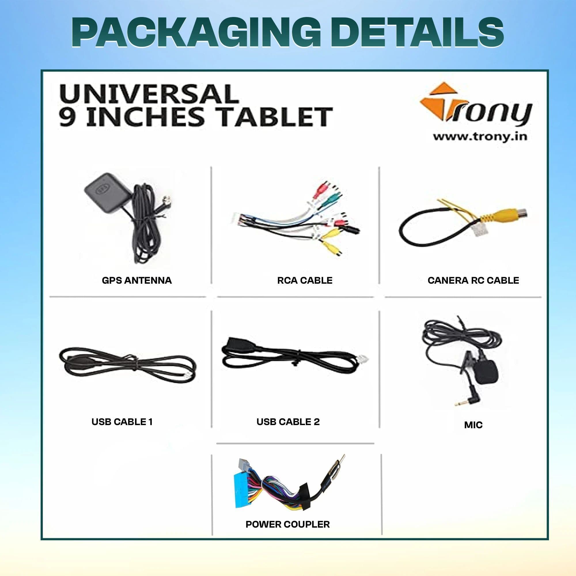 Trony Universal 9-Inch Android 5