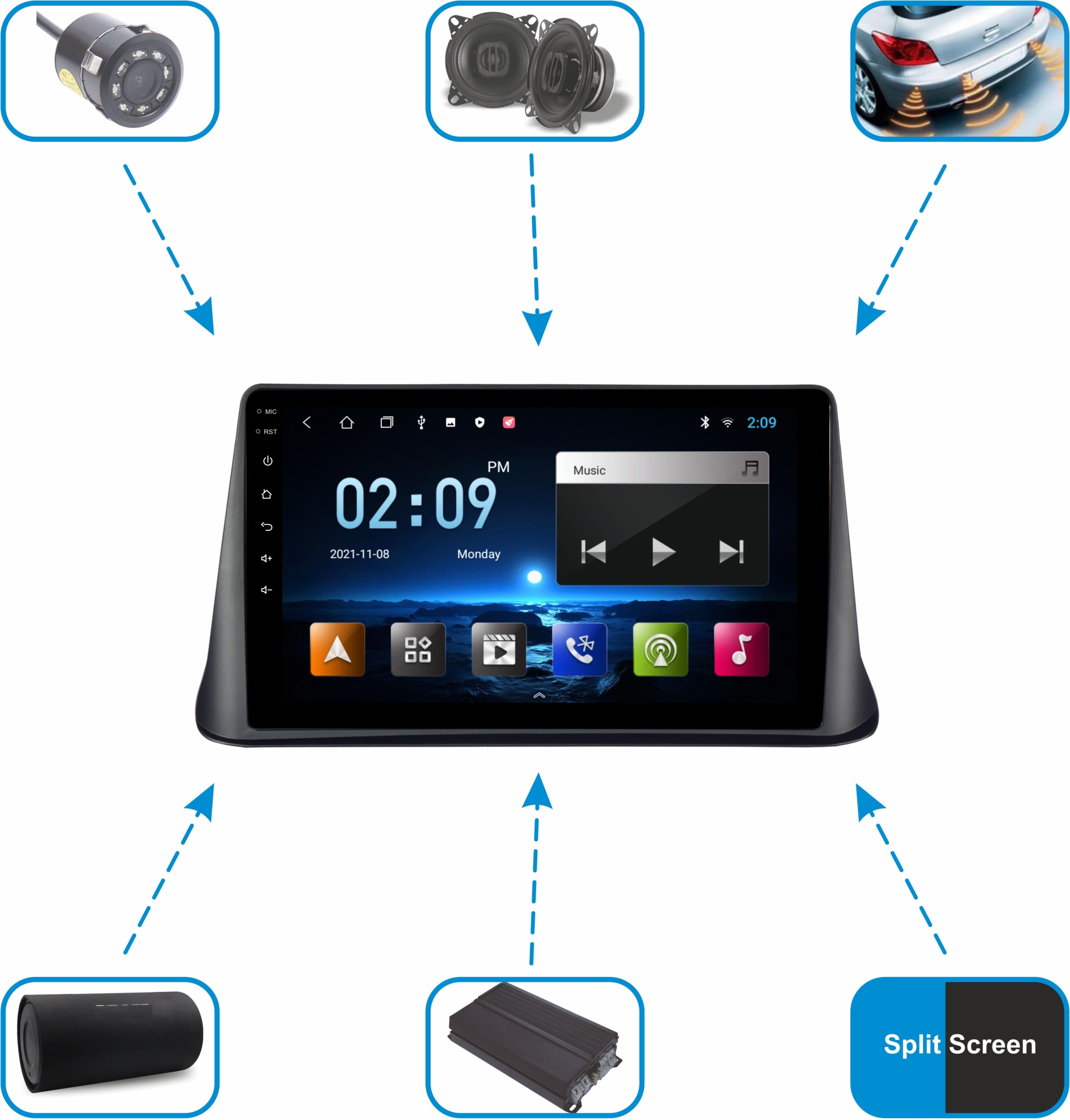 Trony 9 Inches Android 10 System 3