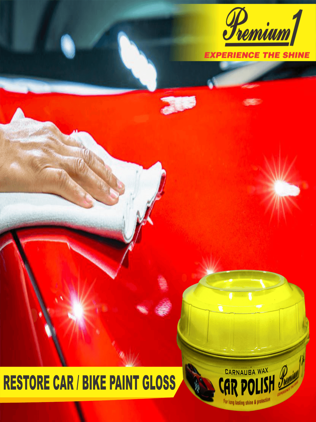 Carnauba Wax Car Polish 210gm 3