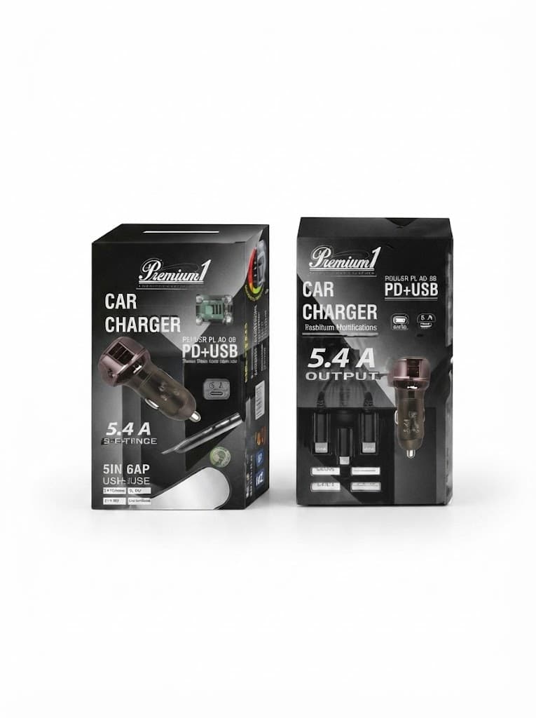 Car charger- 5.4A (3 pin cable) 4