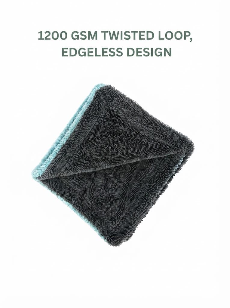 Microfiber Vehicle Washing Cloth (Pack Of 2, 1200 2