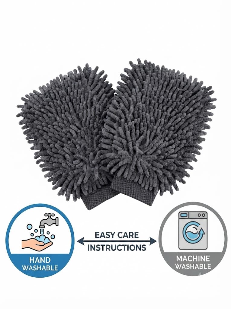 Chenille Microfiber Wash Mitt - Ultra Soft, Extra 2
