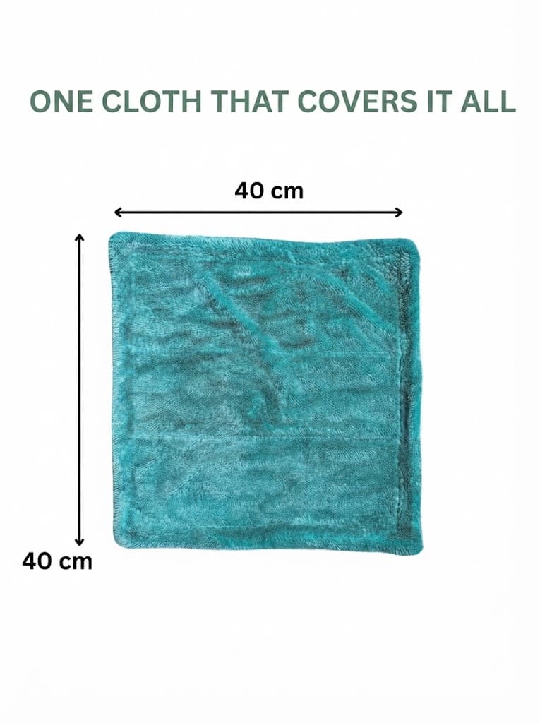 Microfiber Vehicle Washing Cloth (Pack Of 3, 1200 GSM,60x40 CMS) 4