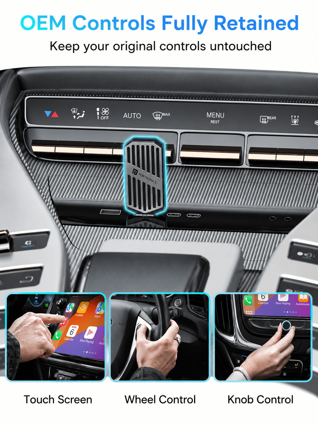 Tune
Wireless Connectivity | Compact Size | Retains Original Controls | For Android Auto & Apple CarPlay 4