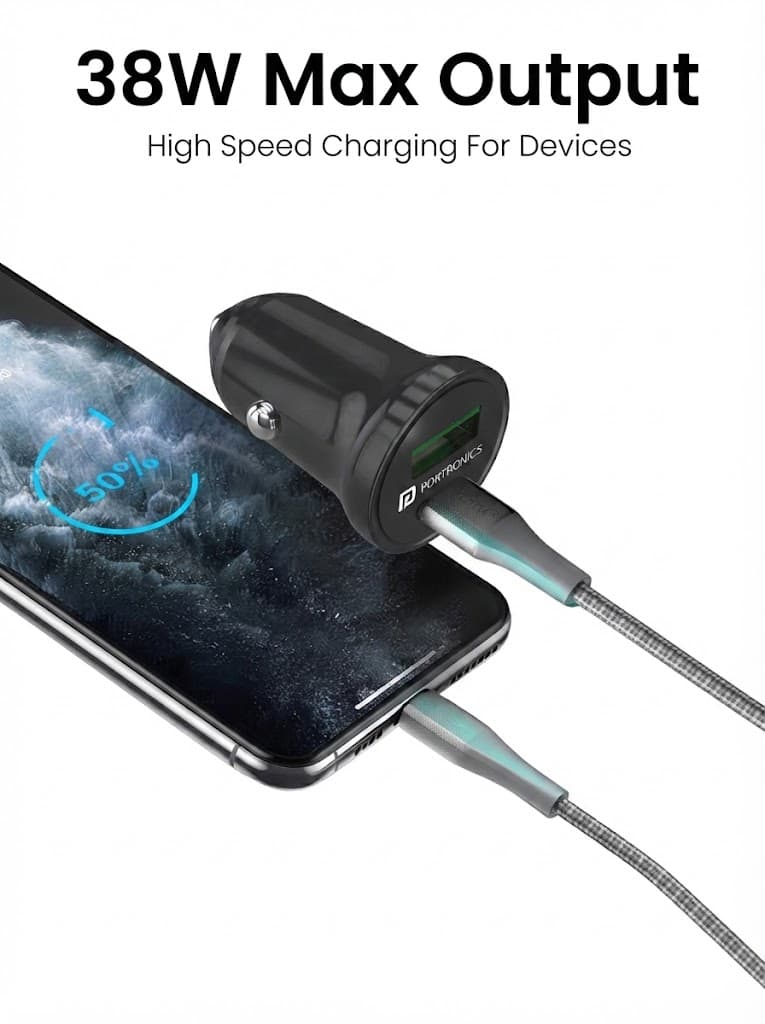 Car Power Mini
Dual Output | Type-C PD | USB Fast Charging | 38 Watts 2