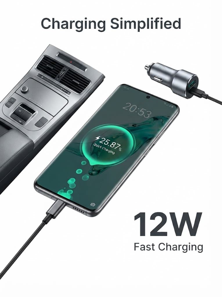 Car Power 5
Dual Output | USB Ports | 12 Watts Total 5