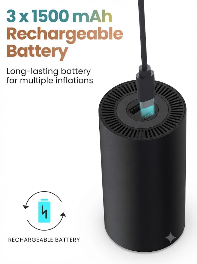 Vayu 5.0
Rechargeable | Inflation Modes | Digital Display | Fastest Inflation 2