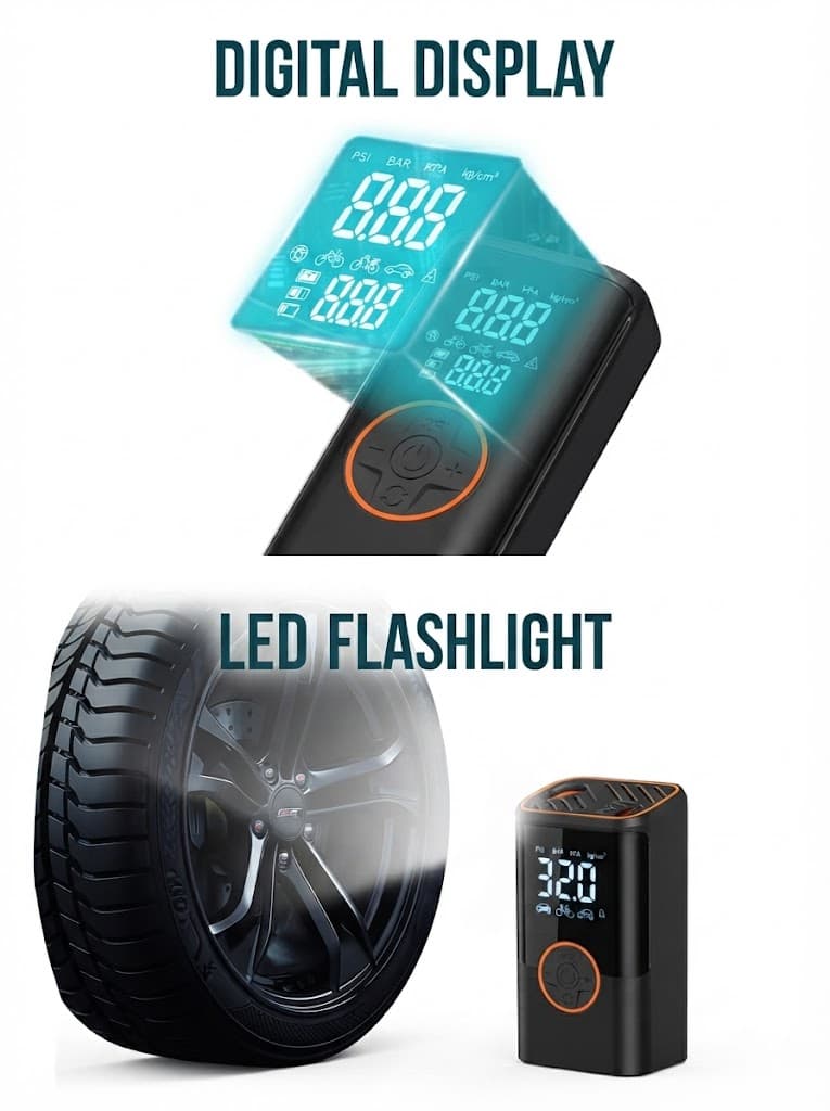 Vayu 4.0
Pre-set Inflation Modes | Digital Display | Dual Power Source | 2 x 2000 mAh Battery 3