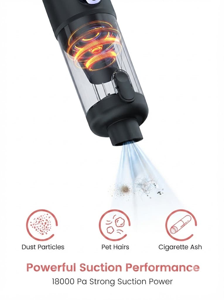 Mopcop 4
18,000 Pa Suction| Washable HEPA | LED Digital Display | Cord&Cordless 3