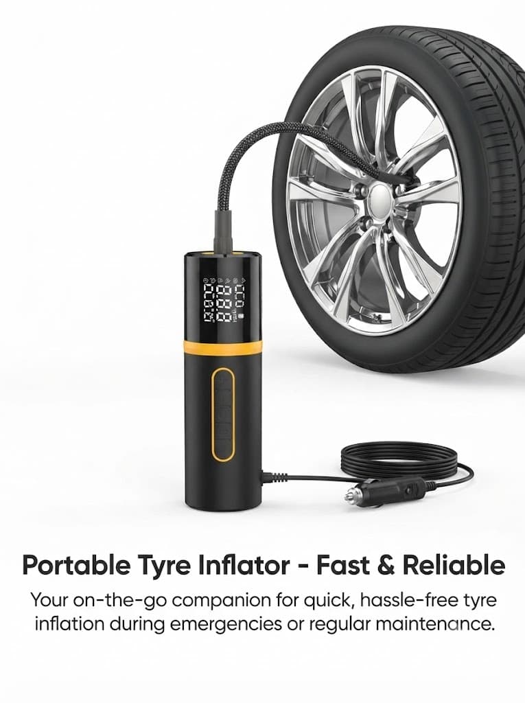 Vayu 5.0 Lite
150 PSI Corded Inflator | 3m Power Cord | Digital Display | Preset Modes | For Cars, Bikes, & Sport Balls 2