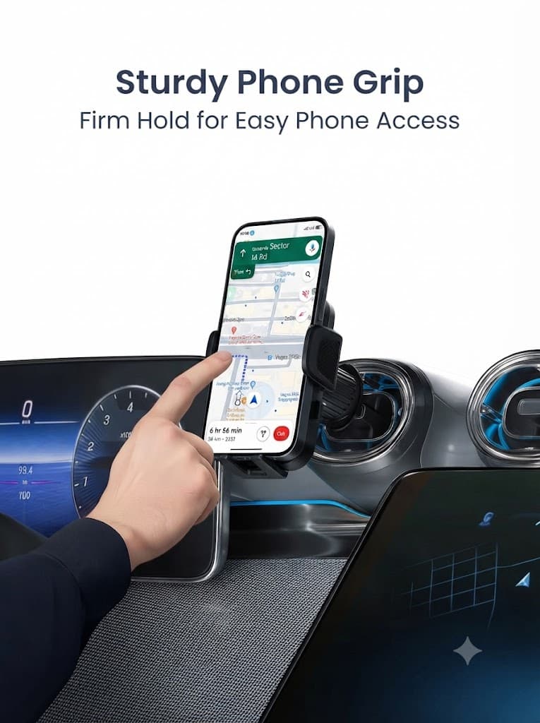 Clamp Y
360° Rotation | For Most Cars | AC Vent Mount | One-Click Operation 2