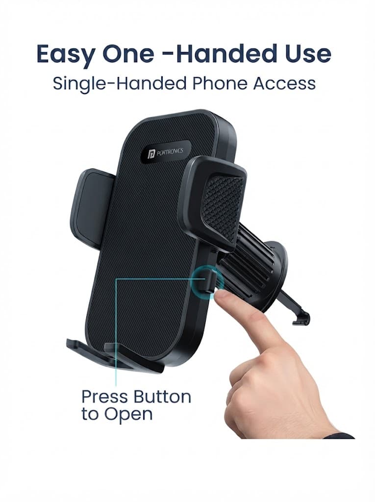 Clamp Y
360° Rotation | For Most Cars | AC Vent Mount | One-Click Operation 3