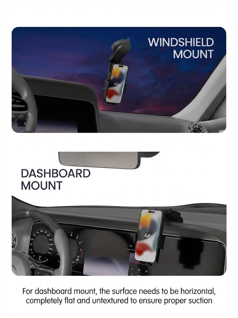 Clamp M5
Rotation Base | Pivot Arm | Suction Cup Mount | 5.4” – 7.6” Phones 2
