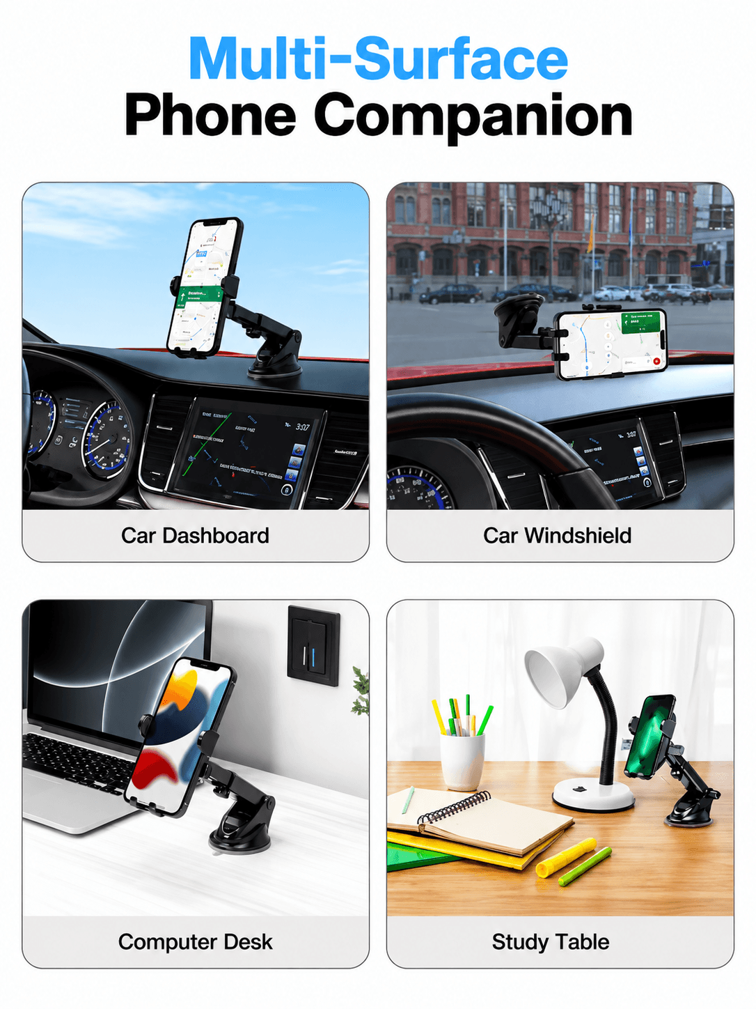 Clamp M3
Adjustable Height | 360° Rotation | ABS Build | Suction Cup Mount 4